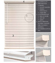 Cordless Smartprivacy® Faux Wood Blinds