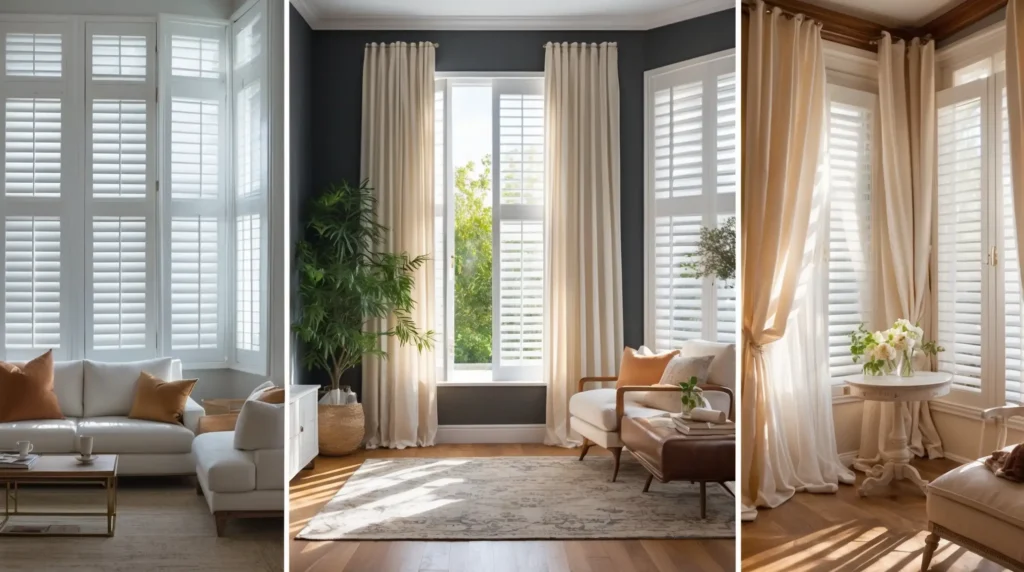 Interior Bedroom Window Shutters vs. Living Room Shutters