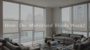 how do motorized blinds work