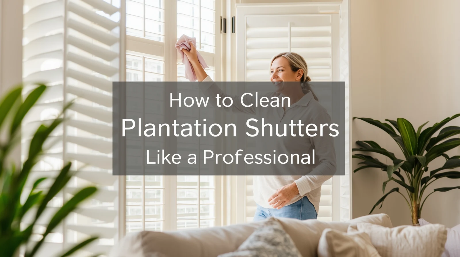 how to clean plantation shutters
