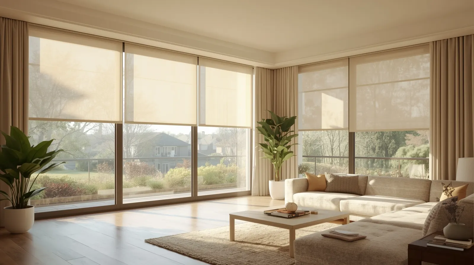 roller blinds you can see out but not in