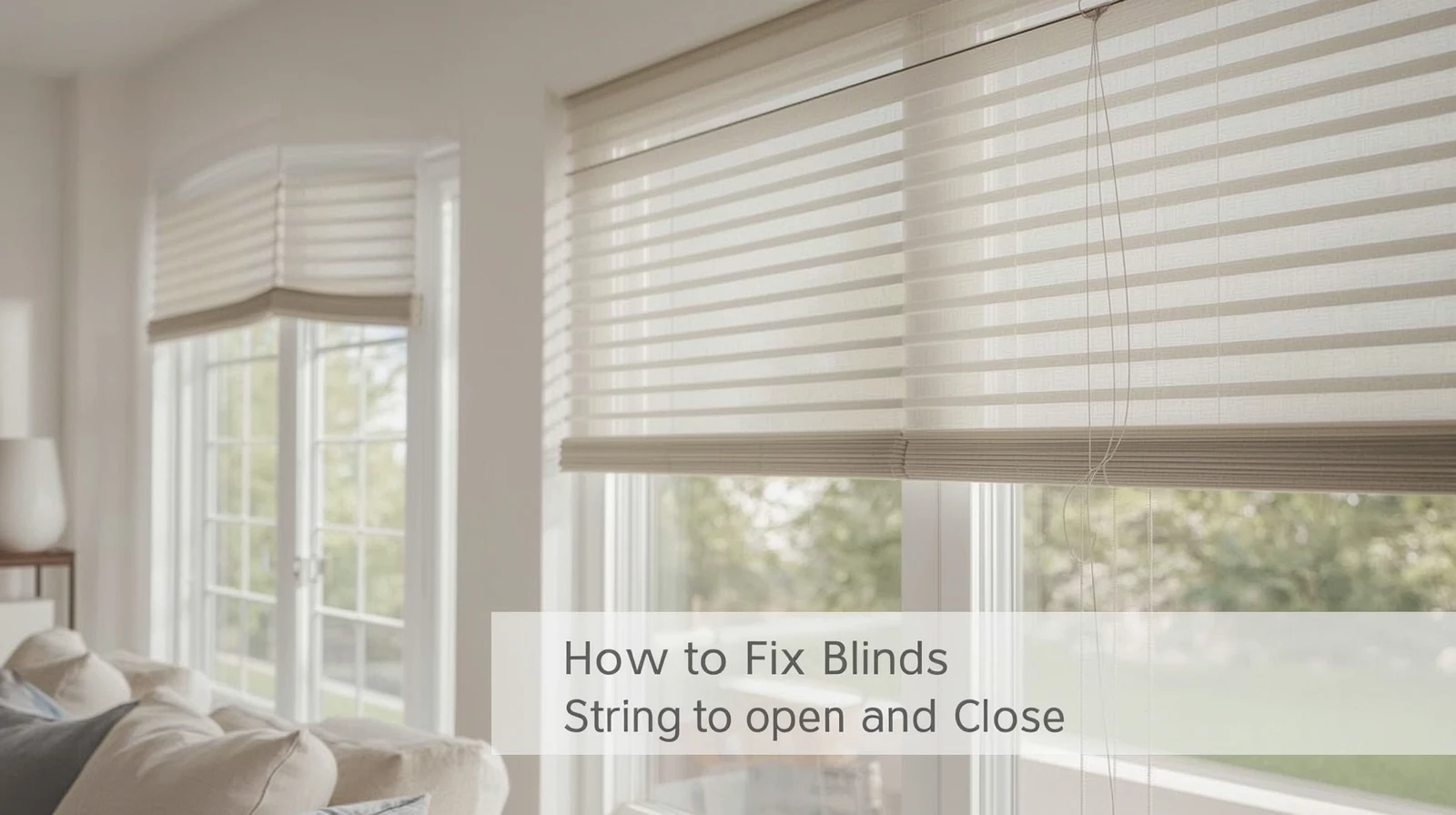 how to fix blinds string to open and close