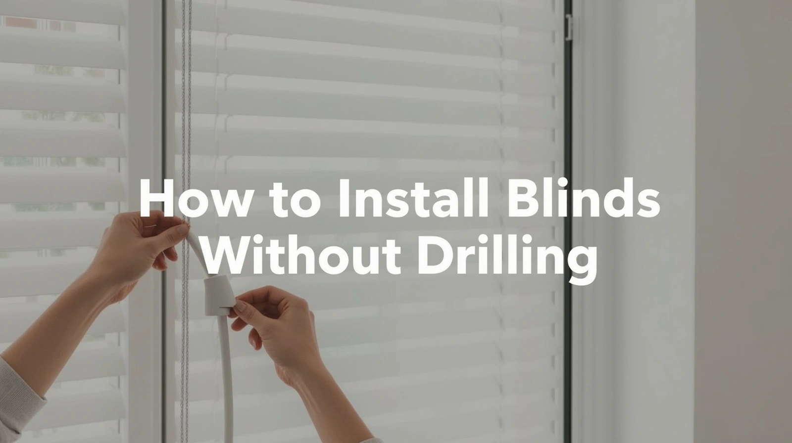 how to install blinds without drilling