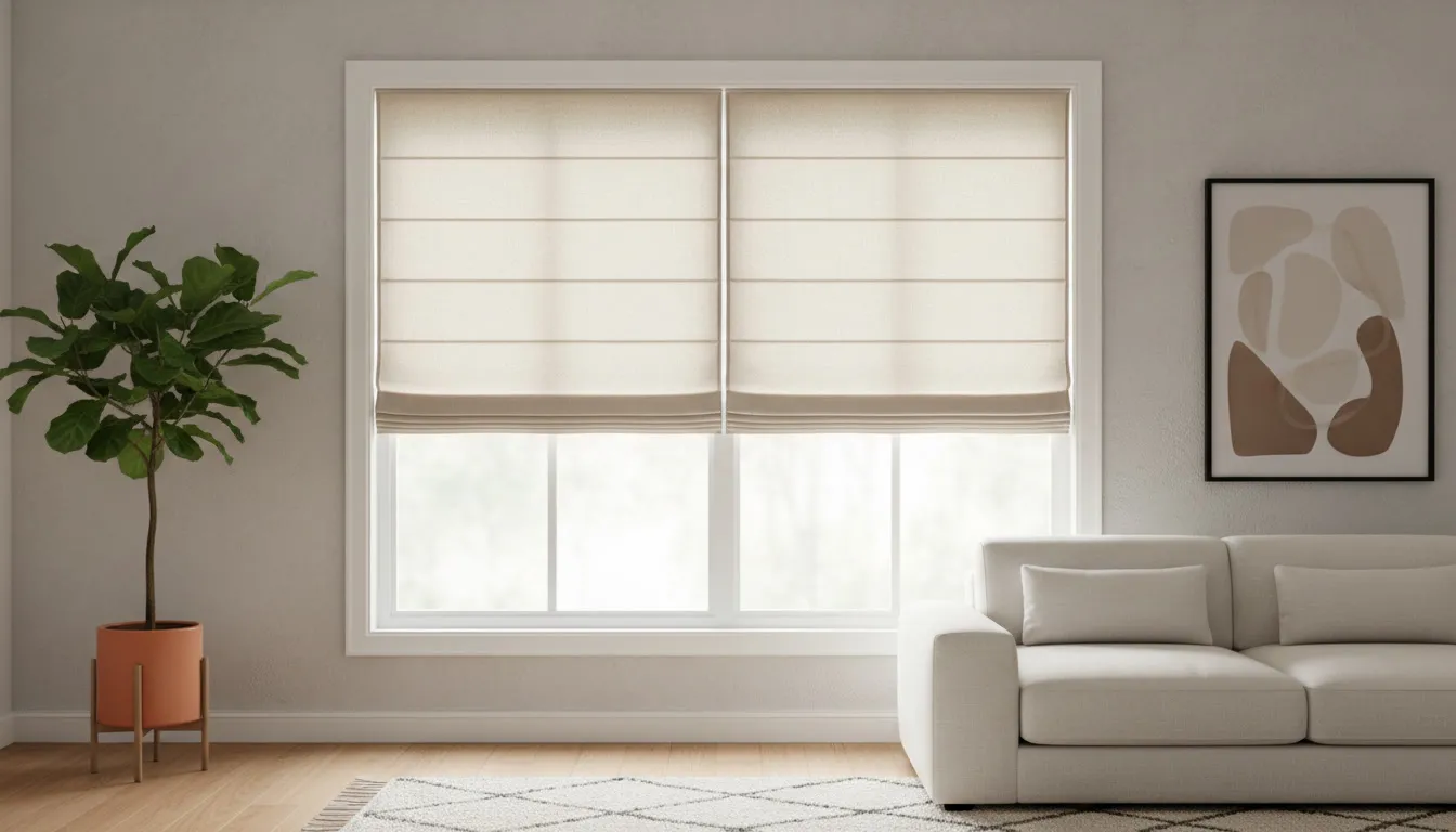 Outside Mount Roman Shades, Professional Installation Guide